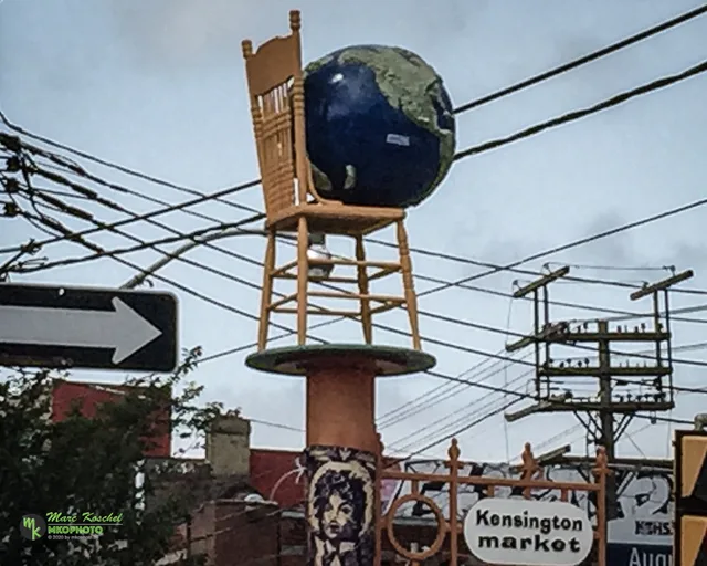 Kensington Market at Corner College St and Augusta Ave